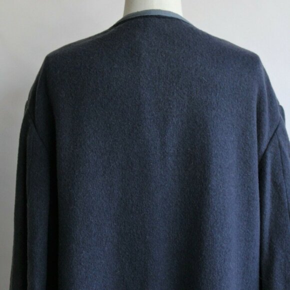 Vintage 1940s Movie Costume Coat, Navy Blue Wool, Hollywood Memorabilia - Picture 12 of 13